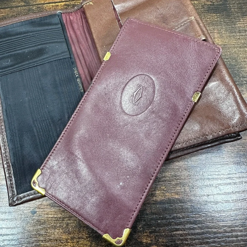 Vintage Godfred & Associates Full Grain Cowhide Seal Wallet Cartier Insert. Rare